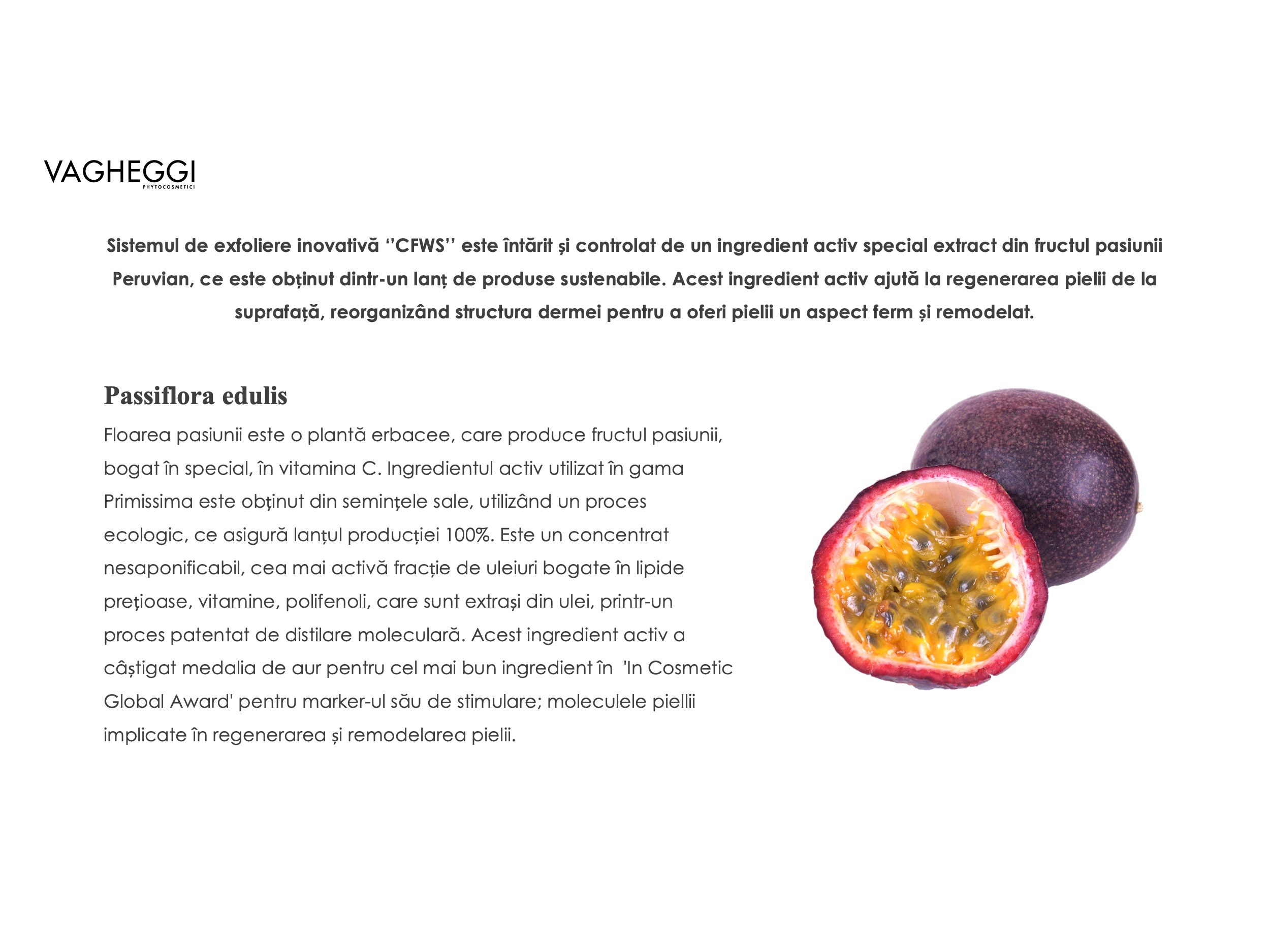 Ingrediente Gama Primissima Vagheggi