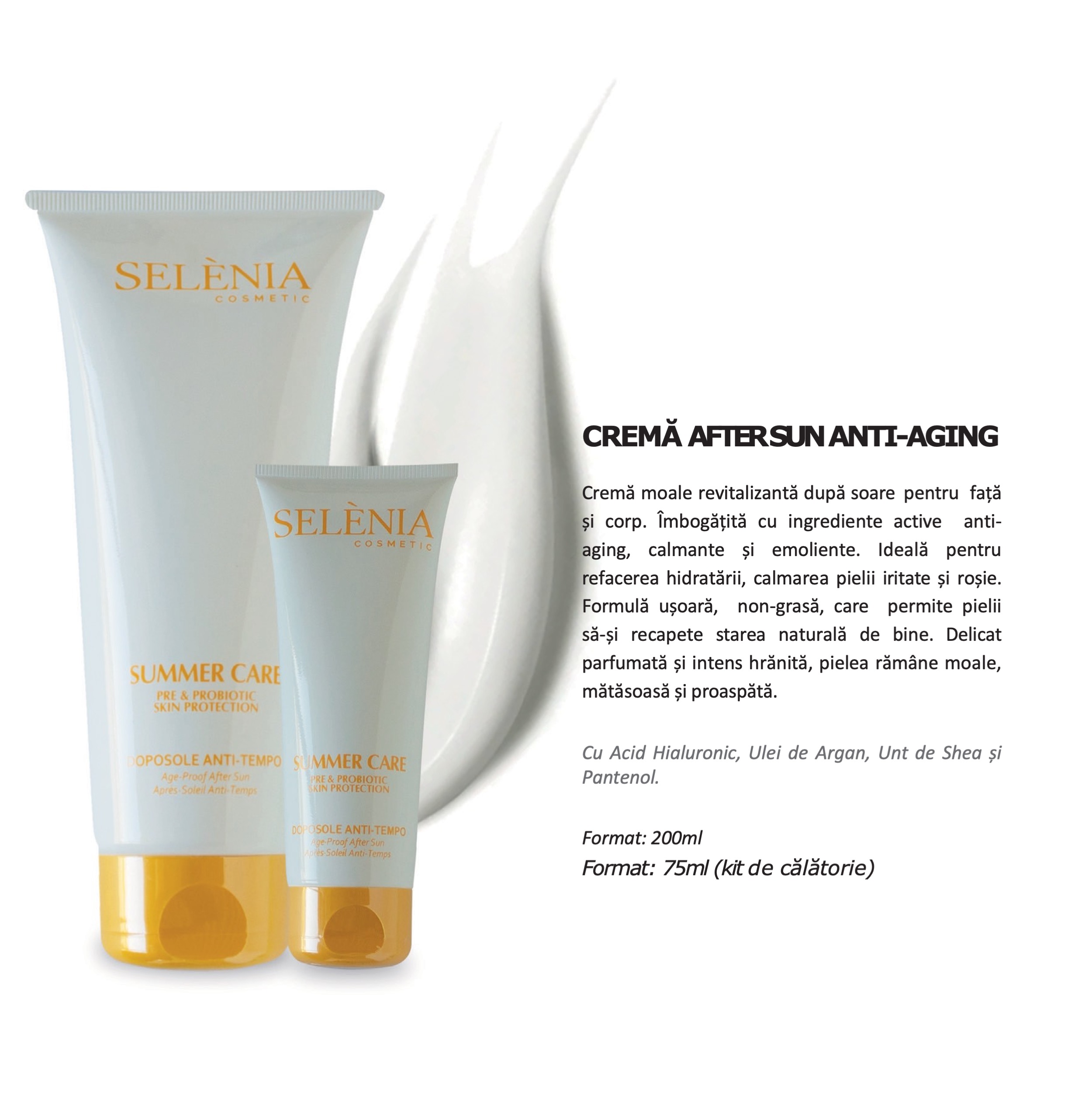 Cremă după Expunere Solară Anti-aging Summer Care Selenia Italia